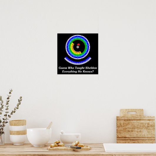 Raad eens wie heeft Sheldon alles gedaan wat hij w Poster (Keuken)