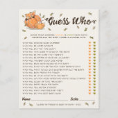 Raad eens wie het najaar van het Baby shower is (Voorkant)