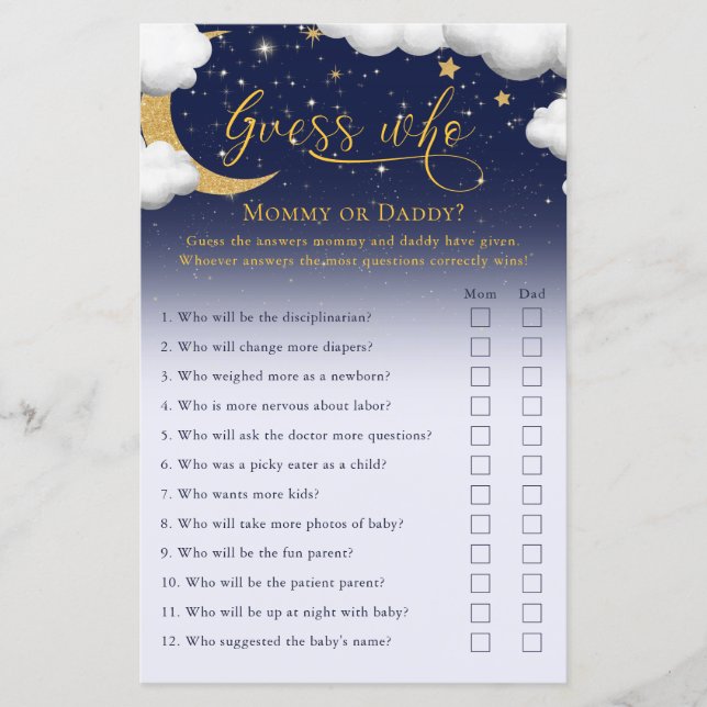 Raad eens wie het spel Twinkle Little Star Baby sh (Voorkant)