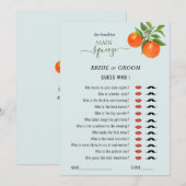 Raad eens wie het Vrijgezellenfeest 'Main Squeeze' Kaart (Voorkant / Achterkant)