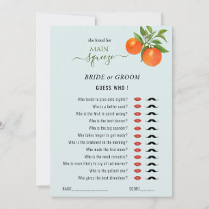 Raad eens wie het Vrijgezellenfeest 'Main Squeeze' Kaart