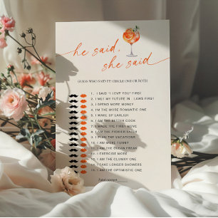 Raad eens wie het zei Aperol Spritz Vrijgezellenfe