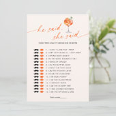 Raad eens wie het zei Aperol Spritz Vrijgezellenfe Kaart (Staand voorkant)