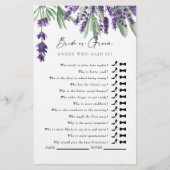 Raad eens wie het zei? Eenvoudig Lavendel Vrijgeze (Voorkant)