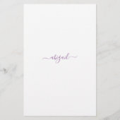 Raad eens wie het zei? Eenvoudig Lavendel Vrijgeze (Achterkant)