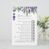 Raad eens wie het zei? Eenvoudig Lavendel Vrijgeze (Staand voorkant)