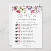 Raad eens wie het zei Floral Vrijgezellenfeest Gam Kaart (Voorkant)