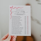 Raad eens wie het zei mama of papa Baby shower spe Kaart