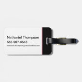 Raad eens wie ik ben: de witte lotus bagagelabel (Achterkant horizontaal)