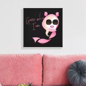 Raad eens wie ik ben: de witte lotus canvas afdruk (Insitu (Woonkamer))