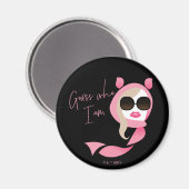 Raad eens wie ik ben: de witte lotus magneet (Voorkant / Achterkant)