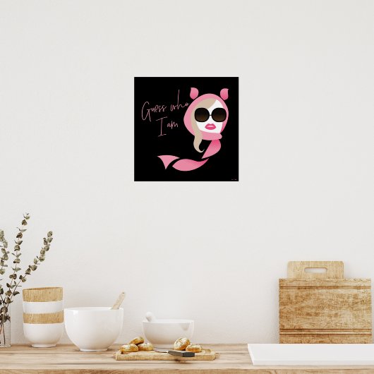 Raad eens wie ik ben: de witte lotus poster (Keuken)