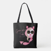 Raad eens wie ik ben: de witte lotus tote bag (Achterkant)