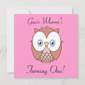 Raad eens, wie is er, één draaien? kaart (Voorkant)