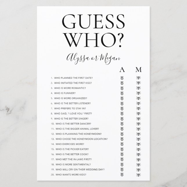 Raad eens wie LGBTQ Shower Game (Voorkant)