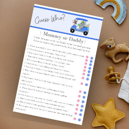 Raad eens wie mam papa olifant & aap golf