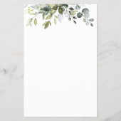 Raad eens wie mama of papa Baby shower Greenery is Flyer (Achterkant)