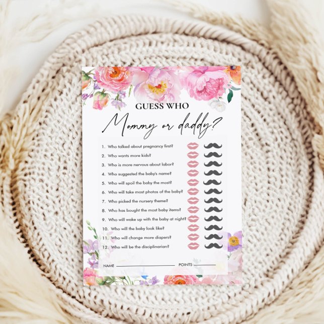 Raad eens wie | Mama of papa | Baby shower spel (Creator heeft geüpload)