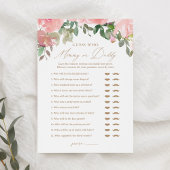 Raad eens wie mama of papa ballon Baby shower spel Kaart