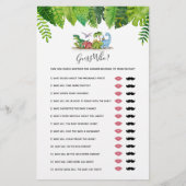 Raad eens wie mama of papa? Dinosaur Baby shower G (Voorkant)