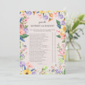 Raad eens wie mama of papa spel Baby shower Kaart (Staand voorkant)