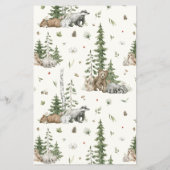 Raad eens wie mama of papa Woodland spel Baby show Flyer (Achterkant)