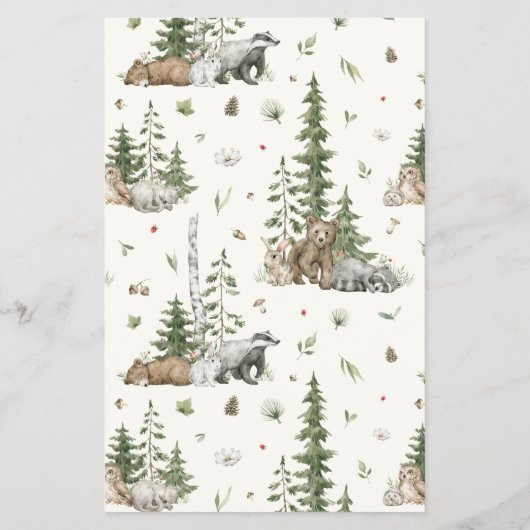 Raad eens wie mama of papa Woodland spel Baby show Flyer (Achterkant)