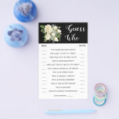 Raad eens wie | Paar- en Vrijgezellenfeest-Kaart Flyer (Enkel)