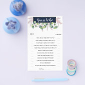 Raad eens wie Pampas Grass Vrijgezellenfeest Game  Flyer (Enkel)