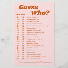 Raad eens wie Retro Disco Vrijgezellenfeest Game