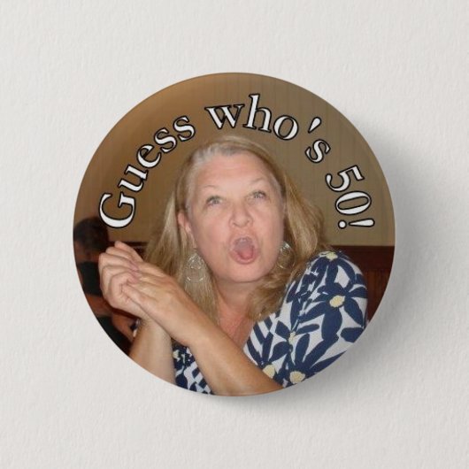 Raad eens wie ronde button 5,7 cm (Voorkant)