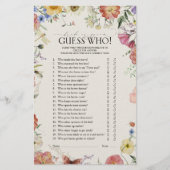 Raad eens wie rustieke geperst bloemenspel Vrijgez (Voorkant)