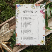 Raad eens wie rustieke geperst bloemenspel Vrijgez