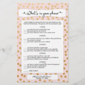 Raad eens wie + telefoonspelletjes, gooi gouden br flyer (Voorkant)