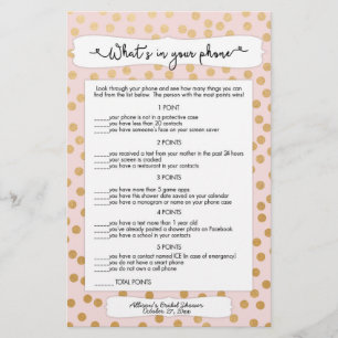 Raad eens wie + telefoonspelletjes, gooi gouden br flyer