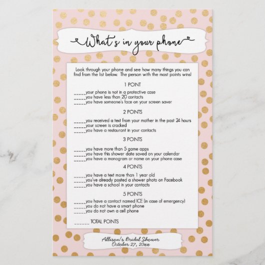 Raad eens wie + telefoonspelletjes, gooi gouden br flyer (Voorkant)