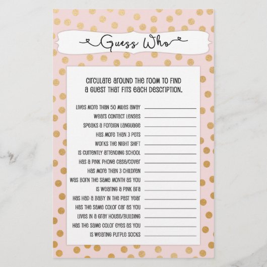 Raad eens wie + telefoonspelletjes, gooi gouden br flyer (Achterkant)