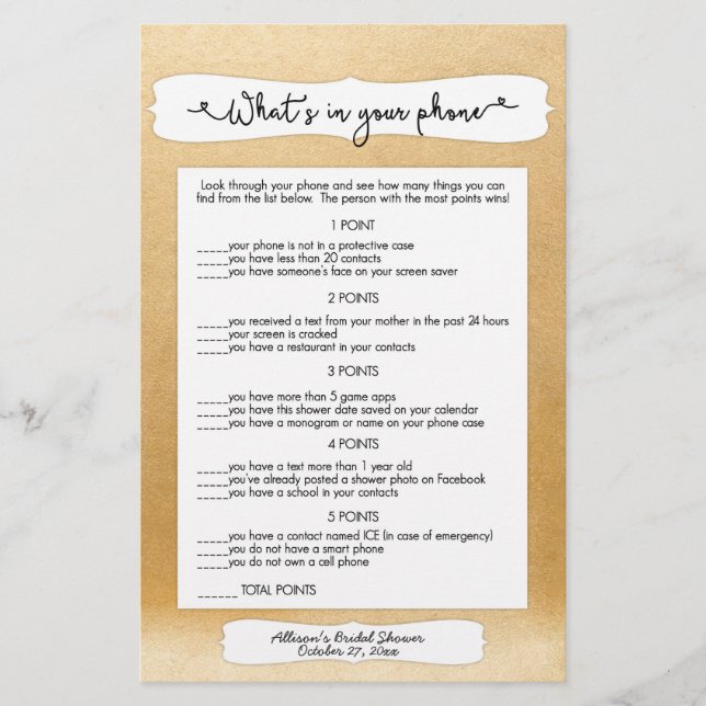 Raad eens wie + telefoonspelletjes, gouden vrijgez (Voorkant)