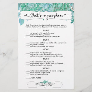 Raad eens wie + telefoonspelletjes, sappige brudal flyer