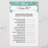 Raad eens wie + telefoonspelletjes, sappige brudal flyer (Achterkant)