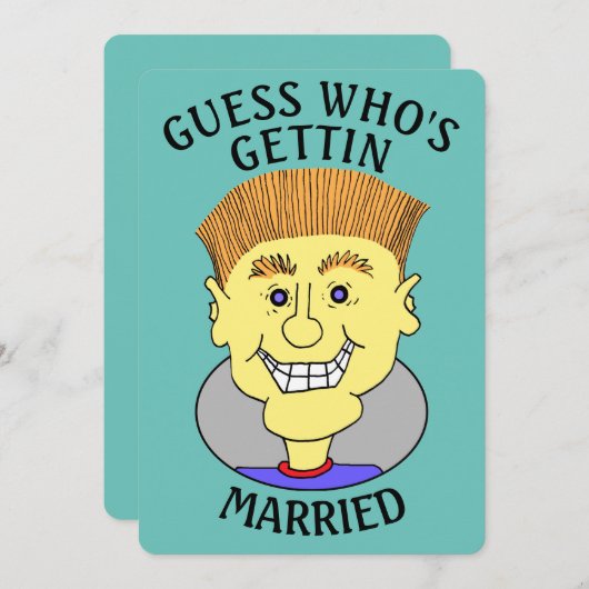 RAAD EENS WIE TROUWT - KAART (Voorkant / Achterkant)