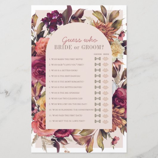 Raad eens wie valt verlaat Vrijgezellenfeest spel (Voorkant)