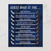 Raad eens wie Vrijgezellenfeest bruiloft spel (Voorkant)