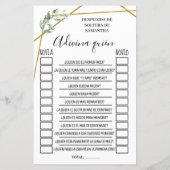 Raad eens wie vrijgezellenfeest engels spaans spel (Achterkant)