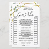 Raad eens wie vrijgezellenfeest engels spaans spel (Voorkant / Achterkant)