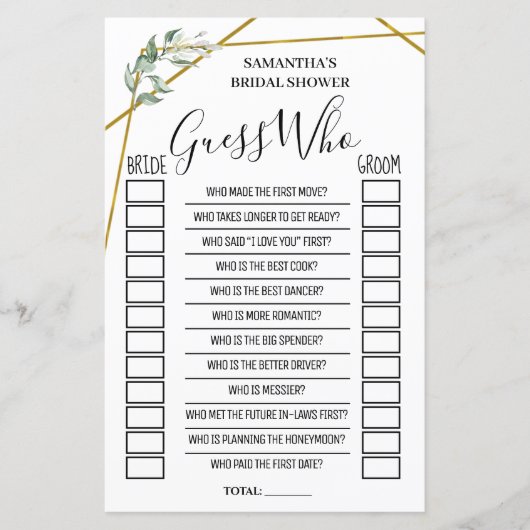 Raad eens wie vrijgezellenfeest engels spaans spel (Voorkant)