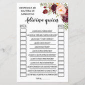 Raad eens wie vrijgezellenfeest engels spaans spel (Achterkant)