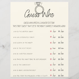 Raad eens wie Vrijgezellenfeest game is