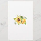 Raad eens wie Vrijgezellenfeest zonnebloemen zijn Flyer (Achterkant)