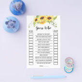 Raad eens wie Vrijgezellenfeest zonnebloemen zijn Flyer (Enkel)